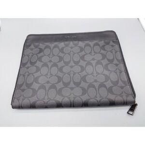 Coach Tech Case Signature Canvas Portfolio Charcoal Black F32654 [GNH019020]